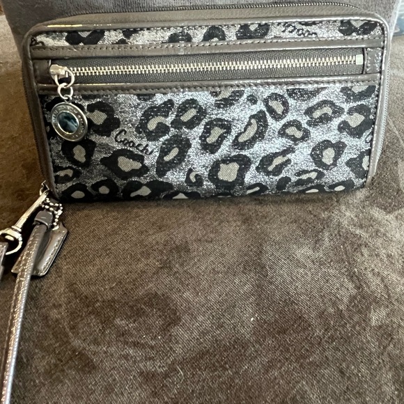 Coach Handbags - Coach animal print wristlet